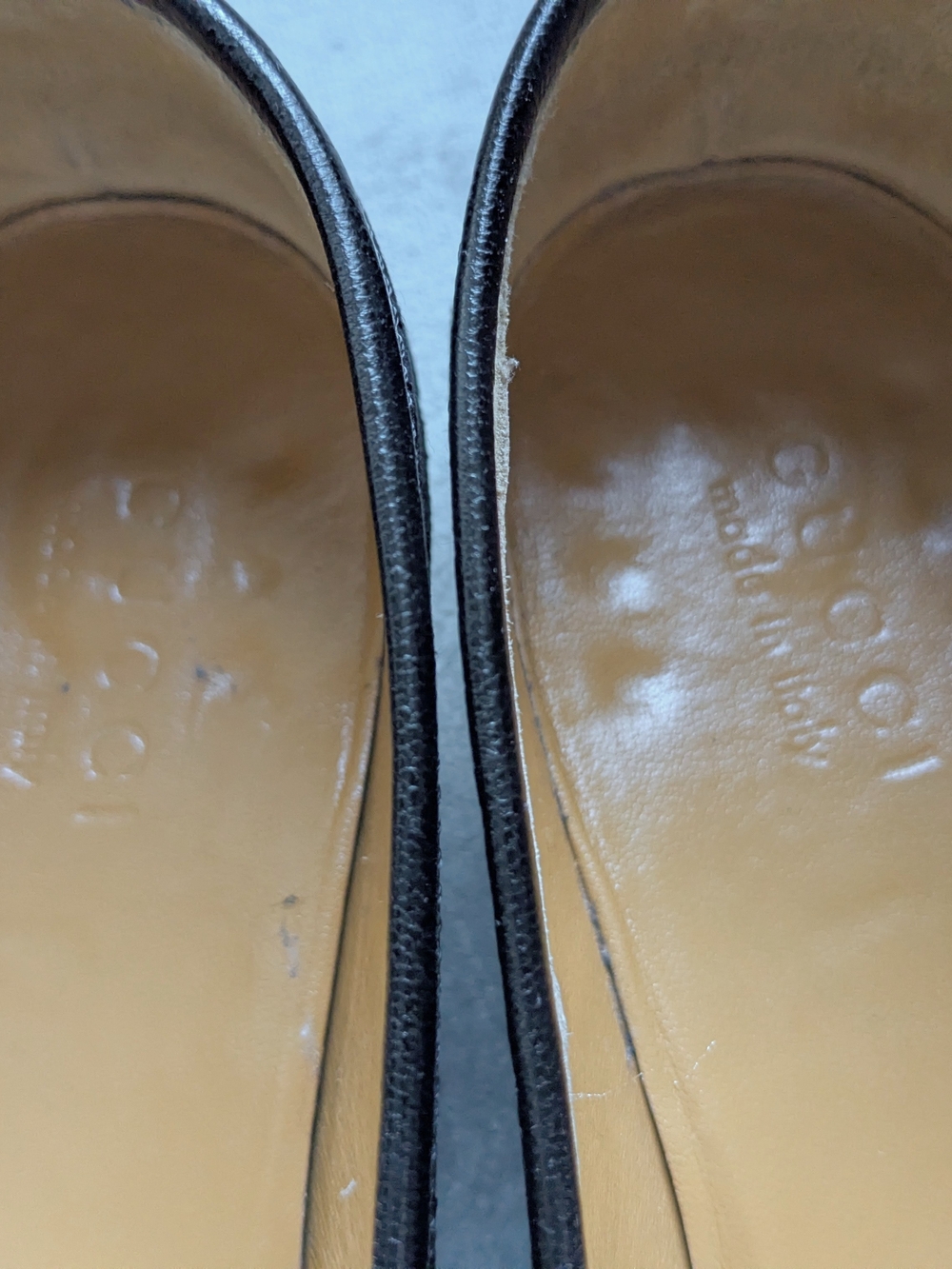 Black Velvet Horsebit Loafers - Luxury Men's Dress Shoes Gucci 10 US Monogram - Picture 7 of 16